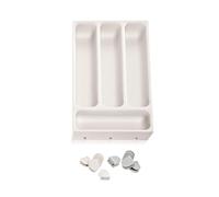 Wintem Porte-couverts en plastique 37 x 22,2 cm - Compatible avec la plupart des tiroirs standard - Facile à nettoyer - Résistant - 6 compartiments pour commander et séparer les outils