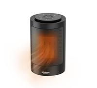 Wintem Radiateur soufflant de table 1500W oscillant et économe en énergie, idéal pour un chauffage en très peu de temps dans la chambre, la salle de bain ou le bureau avec 2 niveaux de puissance