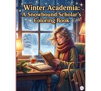 Winter Academia: A Snowbound Scholar's Coloring Book: Cozy Fireplace Libraries, Snowy Gothic Towers, and Hot Cocoa Studies | Intricate Line Art Journal for Teens and Adults