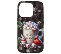 Winter Aesthetic Snowflake Decor for Women with Hot Cocoa Coque pour iPhone 14 Pro