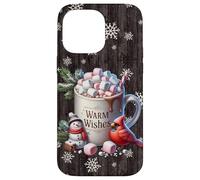 Winter Aesthetic Snowflake Decor for Women with Hot Cocoa Coque pour iPhone 14 Pro Max