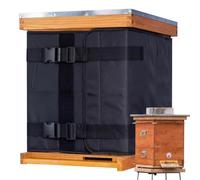 Winter Beehive Insulation Cover - Adjustable 600D Oxford Cloth Wrap | 600D Oxford Cloth Material Featuring a Waterproof and Lightweight Design Suitable for 8 and 10 Frame Beehives in Cold Weather