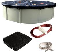 Winter Block Épuisette à Feuilles pour piscines Hors Sol, Convient aux piscines Rondes de 5,5 m - Matériau Durable en polyéthylène tissé avec Bord renforcé - Léger et Facile à Ranger - LN18R, 5,5 m
