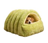 Winter Cat Bed, Foldable Warm Pet House for Small Dogs and Cats, Washable Indoor Cave Kitten Puppy, Perfect Home, Apartment, Cold Weather Sleeping Comfort, Christmas