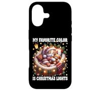Winter Cat for Women My Favorite Color is Christmas Lights Coque pour iPhone 17