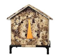 Winter Cat House - Waterproof Elevated Tent, Warm Outdoor Animal Shelter | Over-Ground Pet House Cat Bed for Patio Porch Balcony Backyard Garden Residential Area
