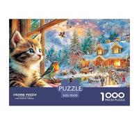 Winter chatView 1000 Piece Adults Puzzle Kids Age Games Gifts Birthday Difficult Impossible Challenge High Difficulty 70x50cm/1000pcs