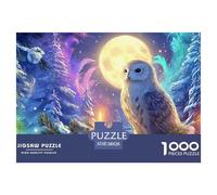 Winter chouette1000 Piece Adults Puzzle Kids Age Games Puzzle Game Home Decoration Challenging & Brainteasing 38x26cm/1000pcs