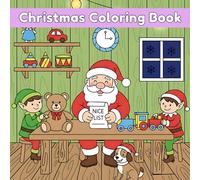 Winter & Christmas Coloring Book: 50 Designs Cozy Festivals Holidays Scene Ft - Santa, Reindeer, Kids, Elf's, Gifts and More!
