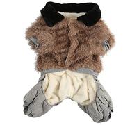 Winter Dog Clothes for Small Medium Large Breeds | Thick Cotton Fleece Coat with Hood | Cold Weather Protection for Indoor/Outdoor Activities | Snaps Closure Easy on Off (4XL)