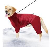 Winter Dog Clothes - Polyester M-XL 20-24cm | Cold Weather Warm Clothes for Puppy | Waterproof Winter Pet Coat for Medium Small Dog Walking Hiking Outdoor Camping Gray Red Protective Puppy Jacket