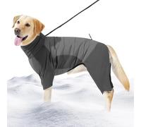 Winter Dog Clothes - Polyester M-XL 20-24cm | Cold Weather Warm Clothes for Puppy | Waterproof Winter Pet Coat for Medium Small Dog Walking Hiking Outdoor Camping Gray Red Protective Puppy Jacket