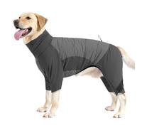 Winter Dog Clothes - Polyester M-XL 20-24cm | Cold Weather Warm Clothes for Puppy | Waterproof Winter Pet Coat for Medium Small Dog Walking Hiking Outdoor Camping Gray Red Protective Puppy Jacket