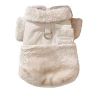 Winter Dog Clothes, Warm Puppy Cold Weather Coat with Rope Ring, Double-Sided Wear Cotton Outfits for Autumn Festival, Cozy Winter Dog Coat for Small to Medium Dogs