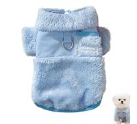 Winter Dog Clothes, Warm Puppy Cold Weather Coat with Rope Ring, Double-Sided Wear Cotton Outfits for Autumn Festival, Cozy Winter Dog Coat for Small to Medium Dogs