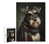 Winter Dog Scarf Accessories-1 Puzzle 1000 Pièces Educa Jouet en Bois Cadeau Unique Décoration Intérieure Jeu Éducatif Challenge Toy Adultes Et Enfants À Partir De 14 Ans 500 PCS