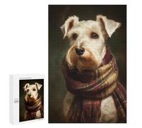 Winter Dog Scarf Accessories Puzzle 1000 Pièces Educa Jouet en Bois Cadeau Unique Décoration Intérieure Jeu Éducatif Challenge Toy Adultes Et Enfants À Partir De 14 Ans 1000 PCS