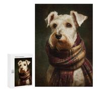 Winter Dog Scarf Accessories Puzzle 300 Pièces Educa Jouet en Bois Cadeau Unique Décoration Intérieure Jeu Éducatif Challenge Toy Adultes Et Enfants À Partir De 14 Ans 300 PCS