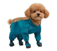Winter Dog Snowsuit with Shoes - Waterproof Cold-Weather Clothing with Reflective Strips and Suspenders | Protective Dog Boots Outfit for Outdoor Camping, Hiking, Walking, Park, and Yard Activities