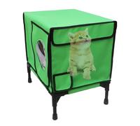 Winter Elevated Shelter, Pet Sleeping Tool, Weatherproof Cat Shelter for Garden, Balcony, Porch, Barn, Yard, Sturdy Oxford Cloth and Thermal Insulation Film