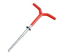 Winter Fishing Auger - Ice Drill for Camping | Metal Construction with Spikes, Compact Size for Outdoor Ice Fishing, Easy Cutting Accessory for Cold Weather Adventures