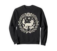 Winter Fox and Cubs Scandinavian Graphic Art Christmas Xmas Sweatshirt