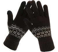 Winter Gloves Men Women Magic Magic Diamond Pattern Knitted Winter Gloves Elastic Anti Cold Mitt For Running Driving Outdoor"".[J758]