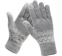 Winter Gloves Men Women Magic Magic Diamond Pattern Knitted Winter Gloves Elastic Anti Cold Mitt For Running Driving Outdoor