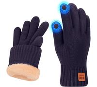 Winter Gloves Women Thermal Touch Screen Gloves With Fleece Lining Soft Warm Knit Glove For Running And Skiing"".[J57]