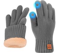 Winter Gloves Women Thermal Touch Screen Gloves With Fleece Lining Soft Warm Knit Glove For Running And Skiing"".[J60]