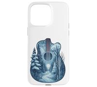 Winter Guitar Landscape Graphic Music Lover's Coque pour iPhone 15 Pro Max