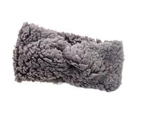 Winter Headband For Mother Hair Accessories Fabric Head Wrap Soft Twist Knot Turban Ear Warmer Vintage Bands(Grey)