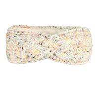 Winter Headbands for Women Bandeau en laine tricotée, doublure intérieure velours long grain, devant torsadé coupe-vent, chaud pour l'extérieur(White)