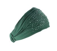 Winter Headbands for Women Bandeaux à strass for cheveux, larges, élastiques et extensibles, for femmes, coiffes, foulards, turbans, accessoires for pour l'extérieur(Green)