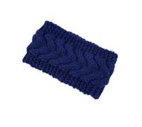 Winter Headbands Women Bandeaux tricotés hiver plus chaud Crochet large bandeau Turban for les femmes Bandana cheveux chapeaux accessoires(Blue)
