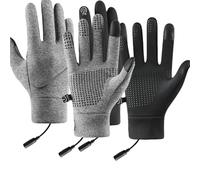 Winter Heated Gloves for Men - Rechargeable Battery Heated Gloves for Winter Cold Weather Skiing Cycling (2Pcs-D)