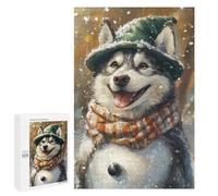 Winter Husky Adventure Puzzle 1000 Pièces Educa Jouet en Bois Cadeau Unique Décoration Intérieure Jeu Éducatif Challenge Toy Adultes Et Enfants À Partir De 14 Ans 1000 PCS
