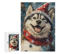 Winter Husky Fun Puzzle 1000 Pièces Educa Jouet en Bois Cadeau Unique Décoration Intérieure Jeu Éducatif Challenge Toy Adultes Et Enfants À Partir De 14 Ans 300 PCS