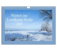 Winter im Landkreis Stade (Wandkalender 2027 DIN A4 quer), CALVENDO Monatskalender: Wunderschöne Winter Landschaft im Landkreis Stade