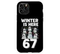 Winter is Here 67 Bonshommes de Neige fondants Amusants Coque pour iPhone 11 Pro