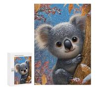 Winter Koala in Tree Puzzle 1000 Pièces Educa Jouet en Bois Cadeau Unique Décoration Intérieure Jeu Éducatif Challenge Toy Adultes Et Enfants À Partir De 14 Ans 300 PCS