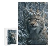 Winter Lynx with Birds-1 Puzzle 1000 Pièces Educa Jouet en Bois Cadeau Unique Décoration Intérieure Jeu Éducatif Challenge Toy Adultes Et Enfants À Partir De 14 Ans 300 PCS