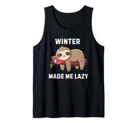 Winter Made Me Lazy Cute Sloth Design Amusant et Confortable Débardeur