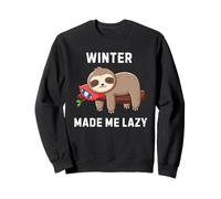 Winter Made Me Lazy Cute Sloth Design Amusant et Confortable Sweatshirt
