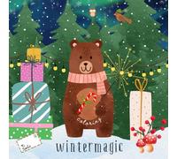 Winter Magic Coloring Book - Cozy Moments and Cheerful Adventures: 35 Cute and Friendly Animals Enjoying a Winter Wonderland - A Whimsical Coloring Book for All Ages