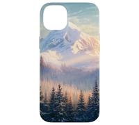 Winter Mountain - Forêt de pins enneigés, esthétique de la Coque pour iPhone 14 Plus