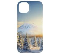 Winter Mountain - Forêt de pins enneigés, esthétique de la Coque pour iPhone 14 Plus