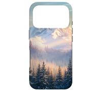 Winter Mountain - Forêt de pins enneigés, esthétique de la Coque pour iPhone 17 Pro