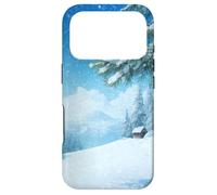 Winter Mountain - Forêt de pins enneigés, esthétique de la Coque pour iPhone 17 Pro