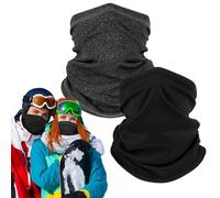 Winter Neck Gaiter, 2 Pieces Face Cover, Winter Gaiter for Men Outdoor, Windproof Soft Stretchable Comfortable, Face and Neck Protection, Perfect for Running, Riding, Motorcycle, and Cold Weather